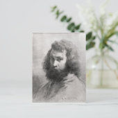 Selbstportrait, c.1845-46 postkarte (Stehend Vorderseite)