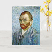 Selbstportrait c.1899, Vincent Van Gogh Karte (Gelbe Blume)