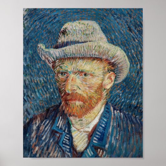 Selbstportrait de Van Gogh Poster (Vorne)