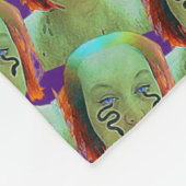 Selbstportrait der Schlange Fleecedecke (Ecke)