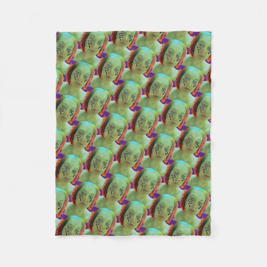 Selbstportrait der Schlange Fleecedecke (Vorderseite)