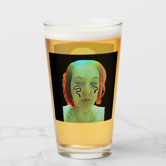 Selbstportrait der Schlange Glas (Vorne (Gefüllt))