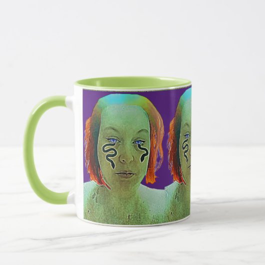 Selbstportrait der Schlange Tasse (Links)
