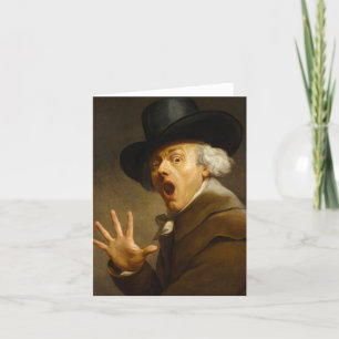 Selbstportrait, Die Überraschung von Joseph Ducreu Dankeskarte