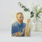 Selbstportrait Easel Vincent van Gogh Postkarte (Stehend Vorderseite)