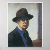 Selbstportrait Edward Hopper Poster (Vorne)