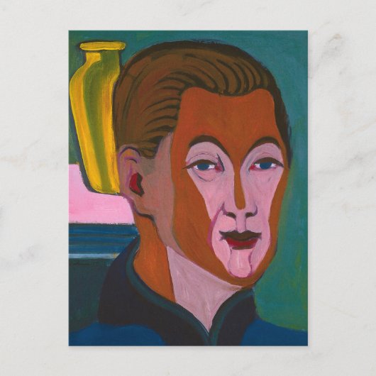 Selbstportrait | Ernst Ludwig Kirchner Postkarte (Vorderseite)