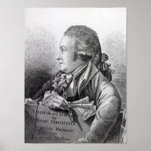 Selbstportrait, frontispiece zu seinem "Buch Poster