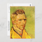 Selbstportrait für Friend Laval, Van Gogh Fine Art Postkarte (Vorne/Hinten)