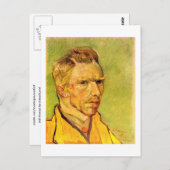 Selbstportrait für Friend Laval, Van Gogh Fine Art Postkarte (Vorne/Hinten)
