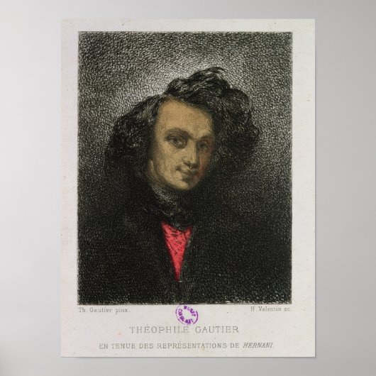 Selbstportrait, für "Hernani" gekleidet Poster (Vorne)