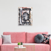 Selbstportrait-gepackte Leinwand (Insitu (Wohnzimmer))