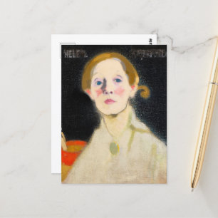 Selbstportrait-Helene von Helene Schjerfbeck Postkarte