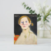 Selbstportrait-Helene von Helene Schjerfbeck Postkarte (Stehend Vorderseite)