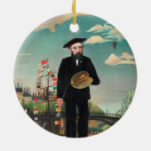 Selbstportrait | Henri Rousseau Keramik Ornament (Hinten)
