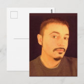 Selbstportrait im Alter von 53 1/2 Postkarte (Vorne/Hinten)