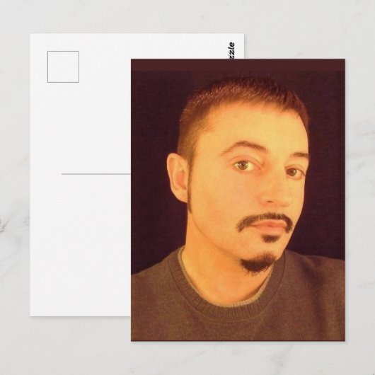 Selbstportrait im Alter von 53 1/2 Postkarte (Vorne/Hinten)