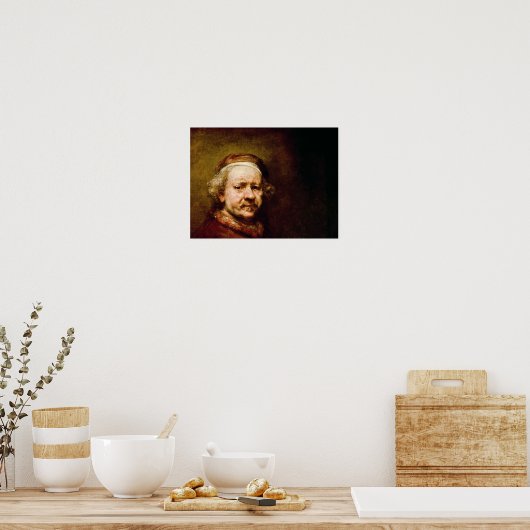 Selbstportrait im Alter von 63, 1669 Poster (Küche)