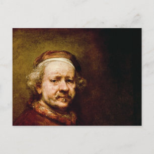 Selbstportrait im Alter von 63, 1669 Postkarte
