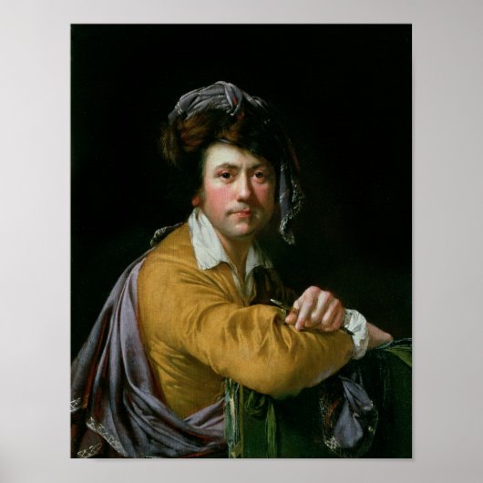 Selbstportrait im Alter von ca. 40 Jahren, c.1772- Poster (Vorne)