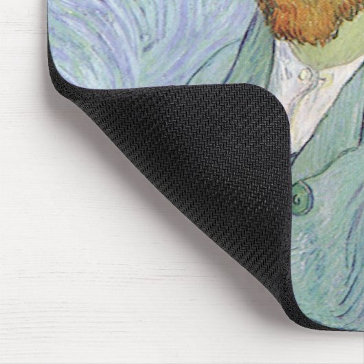 Selbstportrait in Blau von Vincent van Gogh Mousepad (Ecke)