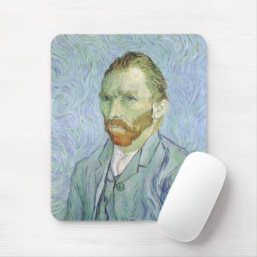 Selbstportrait in Blau von Vincent van Gogh Mousepad (Mit Mouse)
