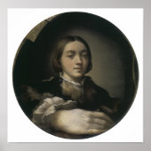 Selbstportrait in einem Convex Mirror, 1524 Poster (Vorne)