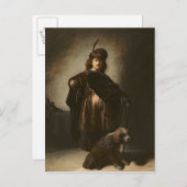 Selbstportrait in orientalischer Kostüme, 1631 Postkarte (Vorne/Hinten)