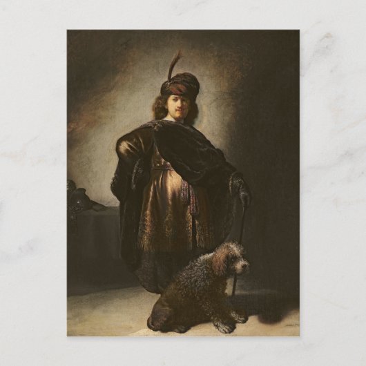 Selbstportrait in orientalischer Kostüme, 1631 Postkarte (Vorderseite)