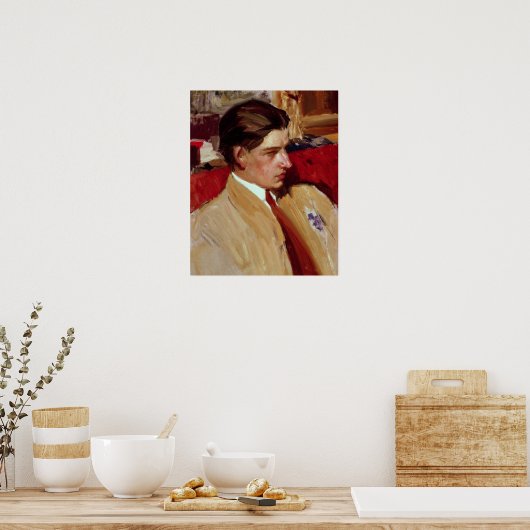 Selbstportrait in Profil Poster (Küche)