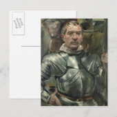 Selbstportrait in Rüstung, 1914 Postkarte (Vorne/Hinten)