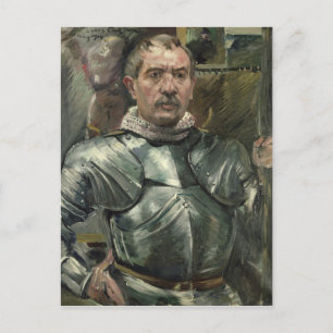 Selbstportrait in Rüstung, 1914 Postkarte