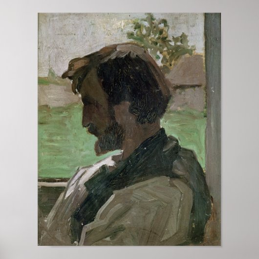 Selbstportrait in Saint-Saveur, 1868 Poster (Vorne)