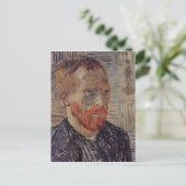 Selbstportrait, japanische Printwerbung, Van Gogh  Postkarte (Stehend Vorderseite)