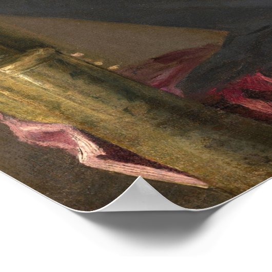 Selbstportrait - Judith Leyster Fine Art Poster (Ecke)