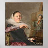 Selbstportrait - Judith Leyster Fine Art Poster (Vorne)
