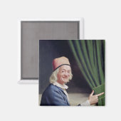 Selbstportrait Lächeln, c.1770-73 Magnet (Vorderseite/Rückseite)