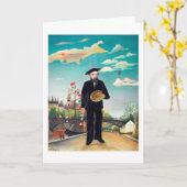 Selbstportrait, Landschaft, Rousseau Karte (Gelbe Blume)