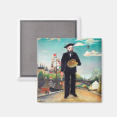 Selbstportrait, Landschaft, Rousseau Magnet (Vorderseite/Rückseite)