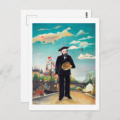 Selbstportrait, Landschaft, Rousseau Postkarte (Vorne/Hinten)