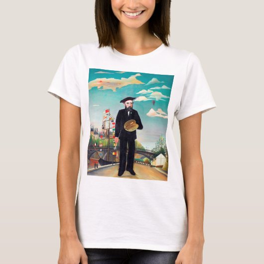 Selbstportrait, Landschaft, Rousseau T-Shirt (Vorderseite)