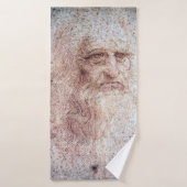 Selbstportrait, Leonardo da Vinci Badehandtuch (Badehandtuch)