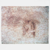 Selbstportrait, Leonardo da Vinci Fleecedecke (Vorderseite (Horizontal))