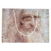 Selbstportrait, Leonardo da Vinci Große Geschenktüte (Rückseite)