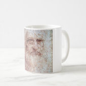 Selbstportrait, Leonardo da Vinci Kaffeetasse (VorderseiteRechts)
