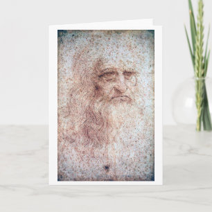Selbstportrait, Leonardo da Vinci Karte