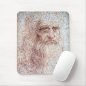 Selbstportrait, Leonardo da Vinci Mousepad (Mit Mouse)