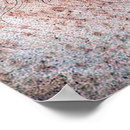 Selbstportrait, Leonardo da Vinci Poster (Ecke)