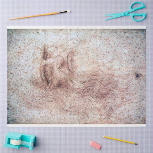 Selbstportrait, Leonardo da Vinci Seidenpapier (Basteln)