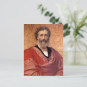 Selbstportrait - Lord Frederick Leighton Postkarte (Stehend Vorderseite)